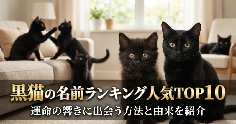 黒猫の名前ランキング人気TOP10