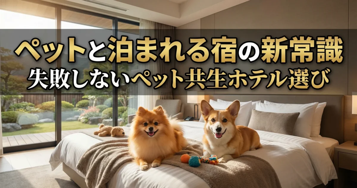 ペットと泊まれる宿・失敗しないペット共生ホテル選び