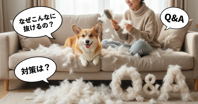 コーギーのすごい抜け毛に関するQ&A
