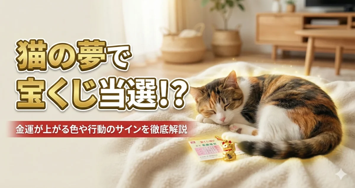 猫の夢で宝くじ当選！？