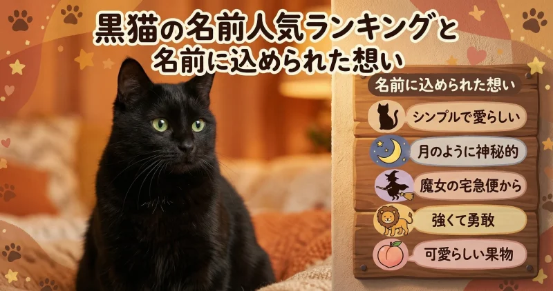 黒猫の名前人気ランキング