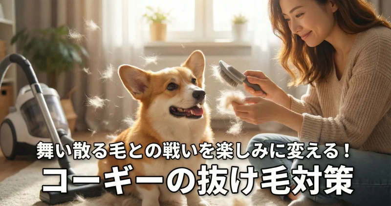 コーギーの抜け毛対策