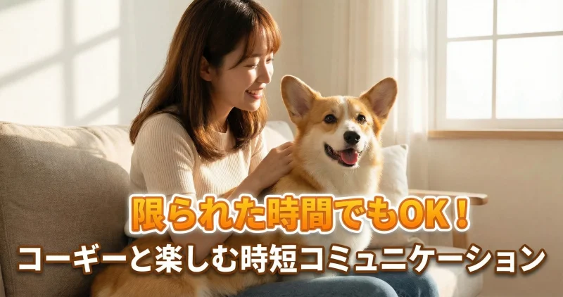 コーギーと楽しむ時短コミュニケーション